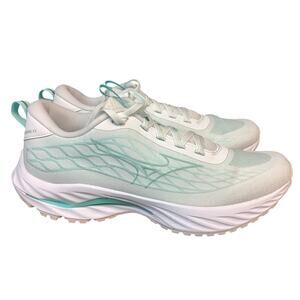 Mizuno Women's 10.5 Green White Wave Inspire 20 Running Shoes Athletic LE6-8